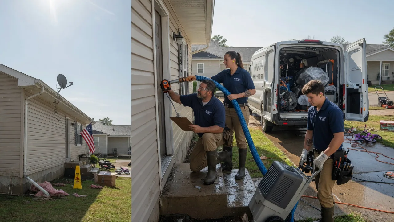 Ceiling Water Damage Restoration in Wellston, OH near me